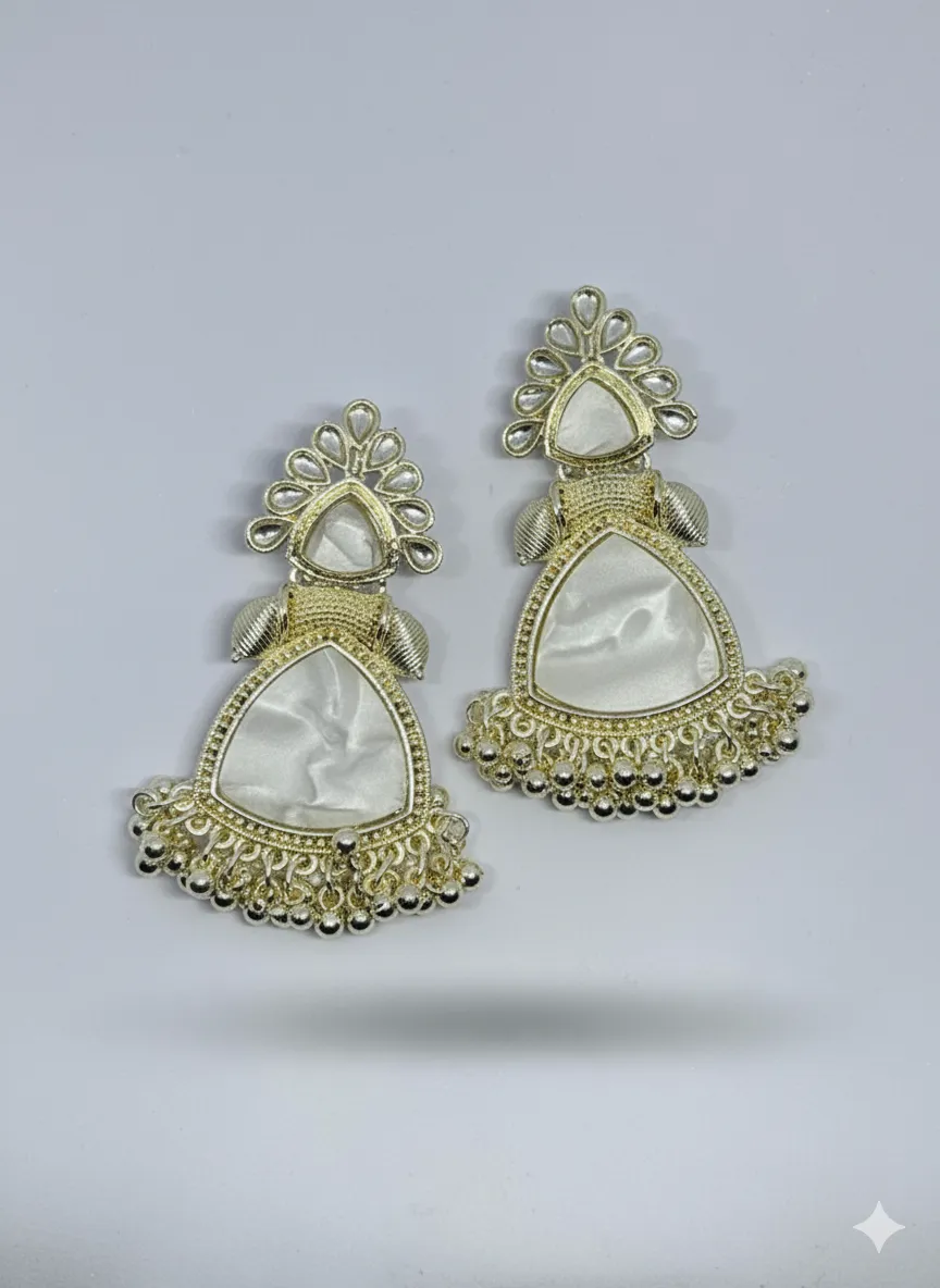 earrings natural golden